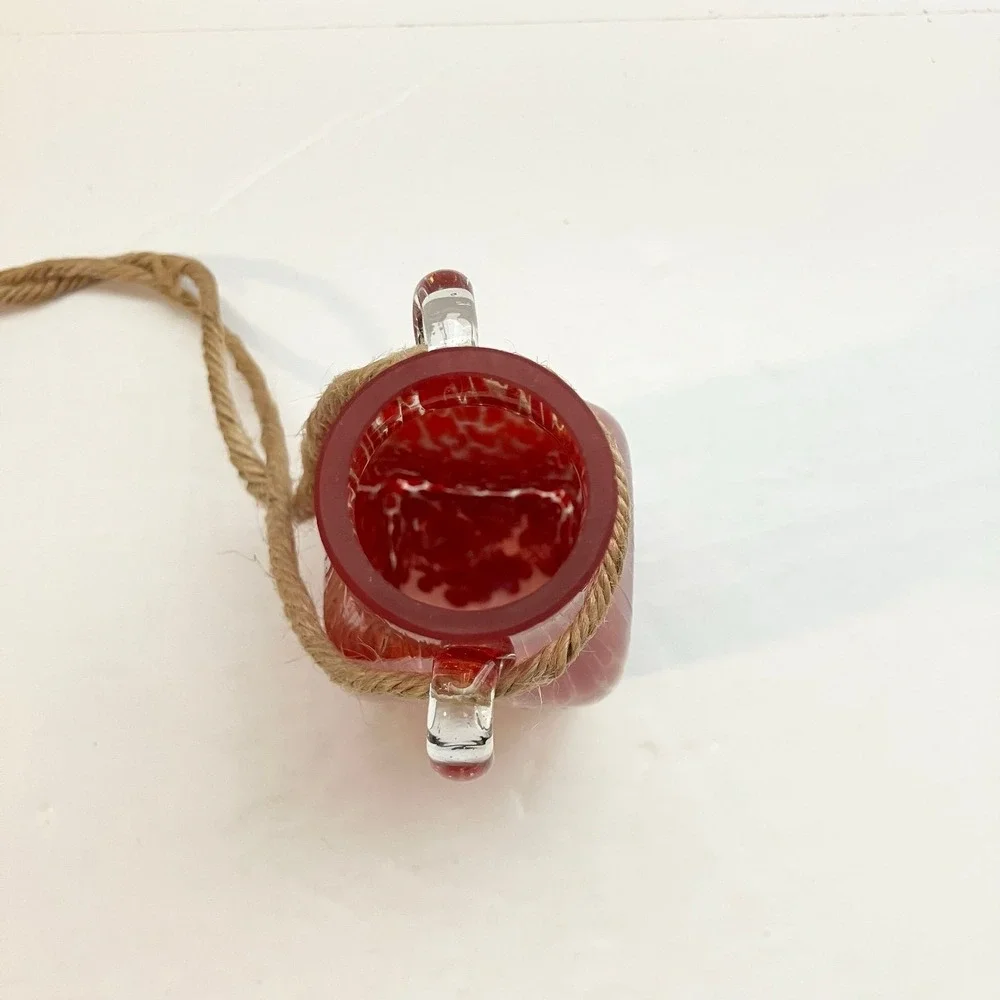Unique Glass MCM Handmade Polish Vase 7